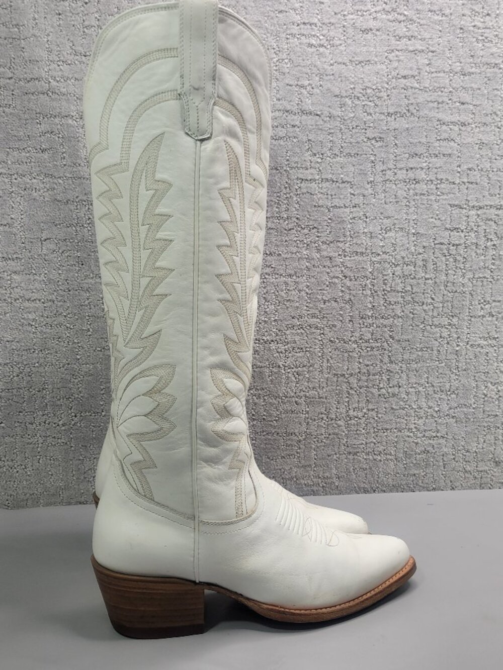 Tecovas The Abby Women's Size US 9.5B Snow Cowhide Cowgirl Boots. - Picture 4 of 11